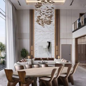 Oval table, recycled wood 300x150 cm