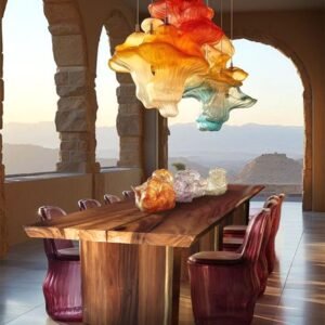 Suar wood dining table, 240 cm in length.